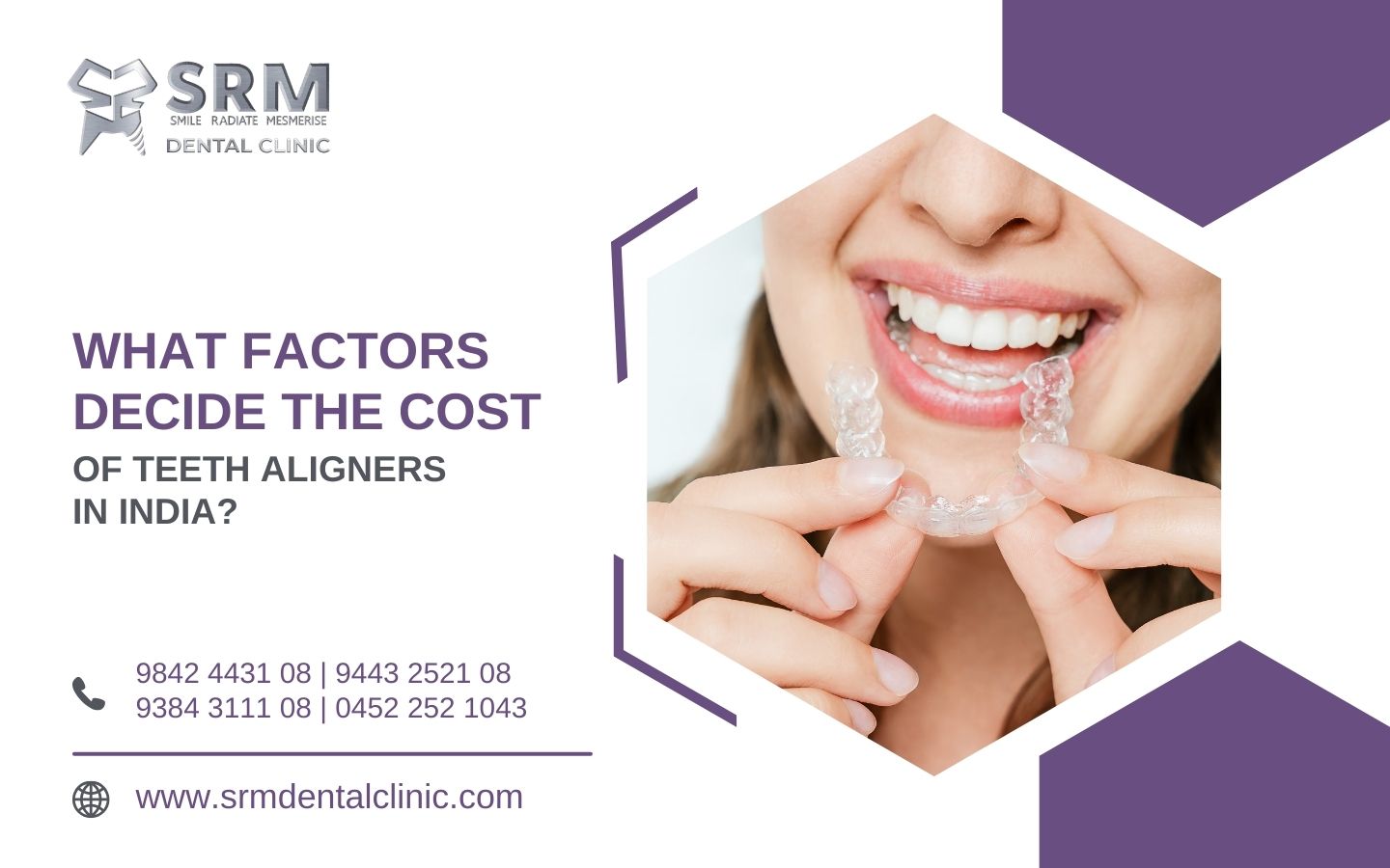 what factors decide the cost of teeth aligners in india